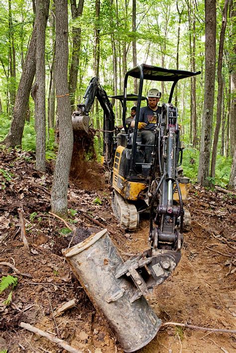 mini excavator trail building|trail building machine tools.